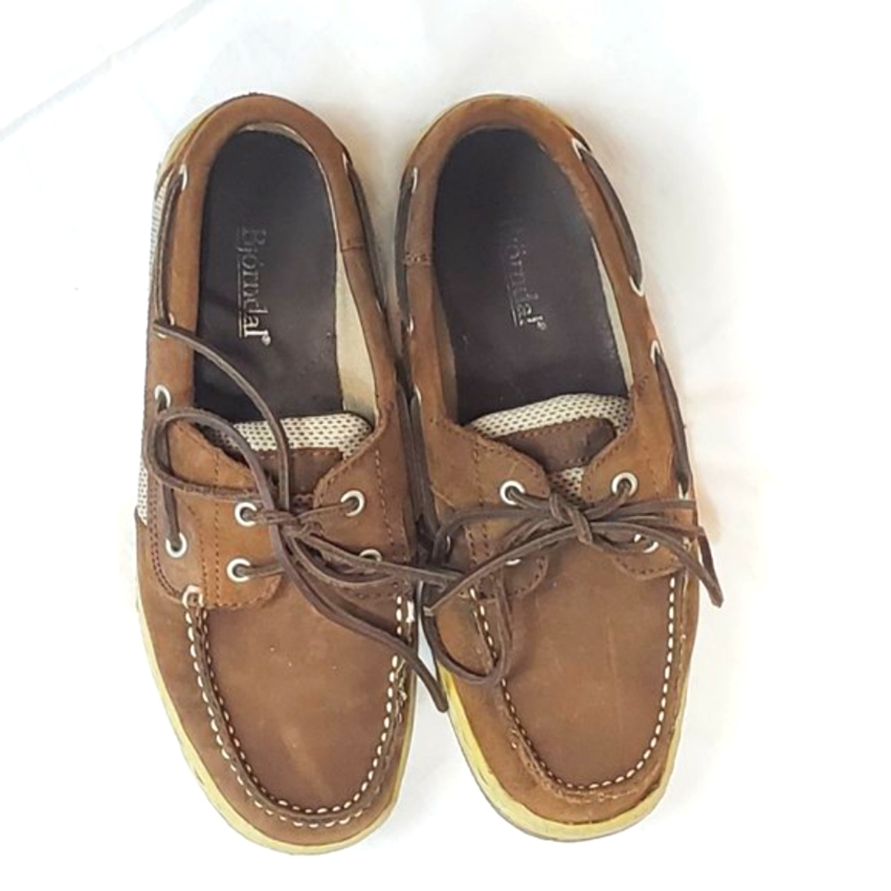 Bjorndal Brown Suede Deck Shoes